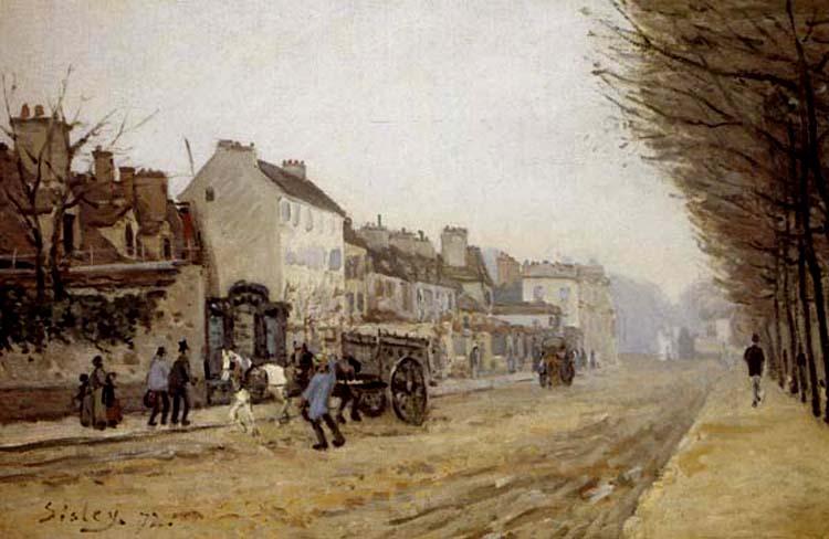 Alfred Sisley Boulevard Heloise,Argenteuil Sweden oil painting art